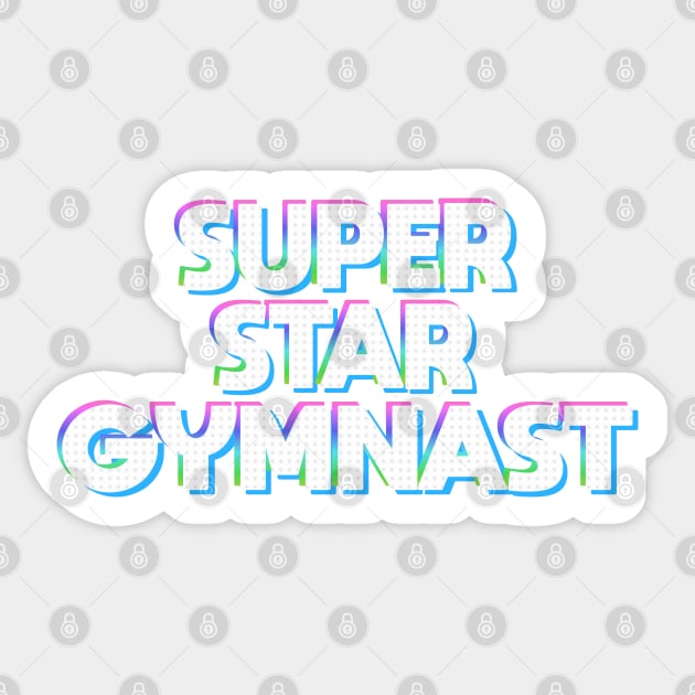 Gymnastics Sticker by Dale Preston Design